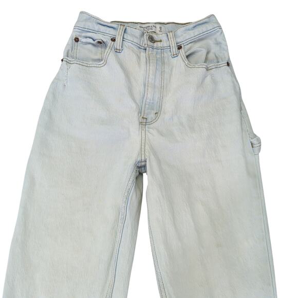 Abercrombie & Fitch The '90s Straight Ultra High-rise Jeans Women's 25 Carpenter - Picture 3 of 8